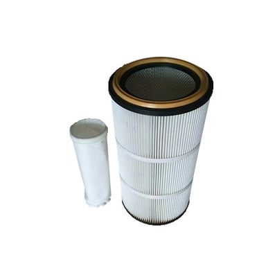 215 mm εσωτερική διάμετρος Polyester ίνες βιομηχανικό συλλέκτη σκόνης αέρα φίλτρο φυσίγγιο