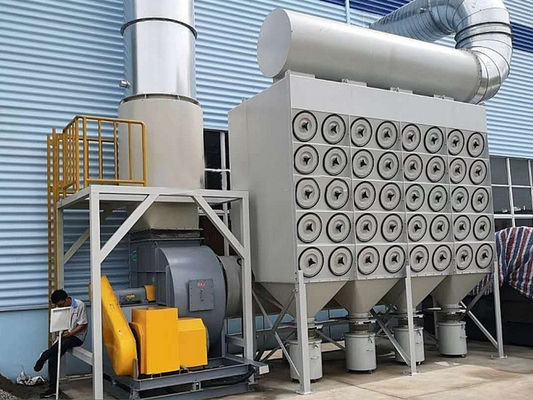 132*2000mm Μεγέθος σακούλας φίλτρου Βιομηχανικός φορητός αποσβεστήρας σκόνης για βαριά γυάλωση