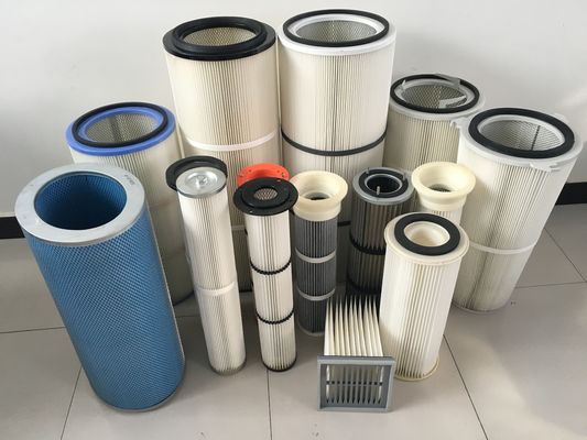 215 mm εσωτερική διάμετρος Polyester ίνες βιομηχανικό συλλέκτη σκόνης αέρα φίλτρο φυσίγγιο