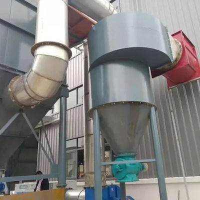 Υψηλής χωρητικότητας 130 kg βιομηχανικός διαχωριστής κυκλώνων συλλέκτης σκόνης για μηχανή γυάλωσης